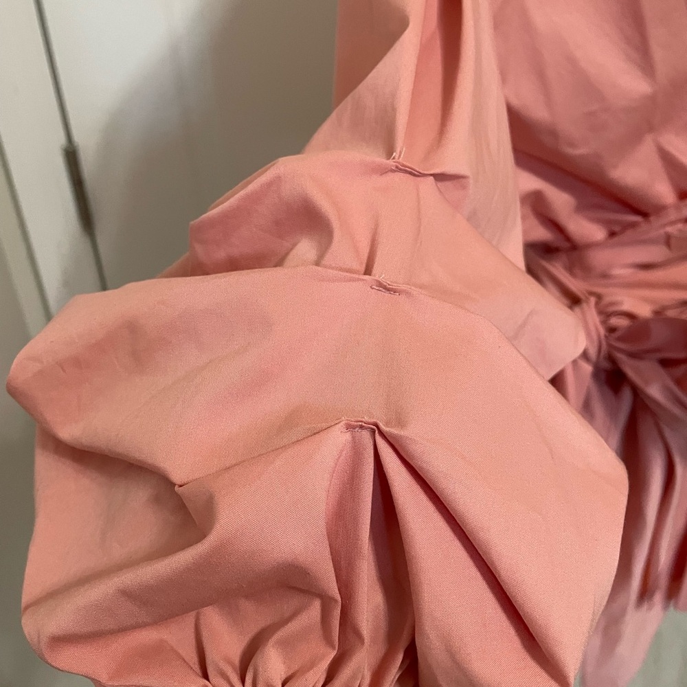 New York & Company Pink Wrap Blouse with 3/4 Sleeves-NWOT - Picture 5 of 9